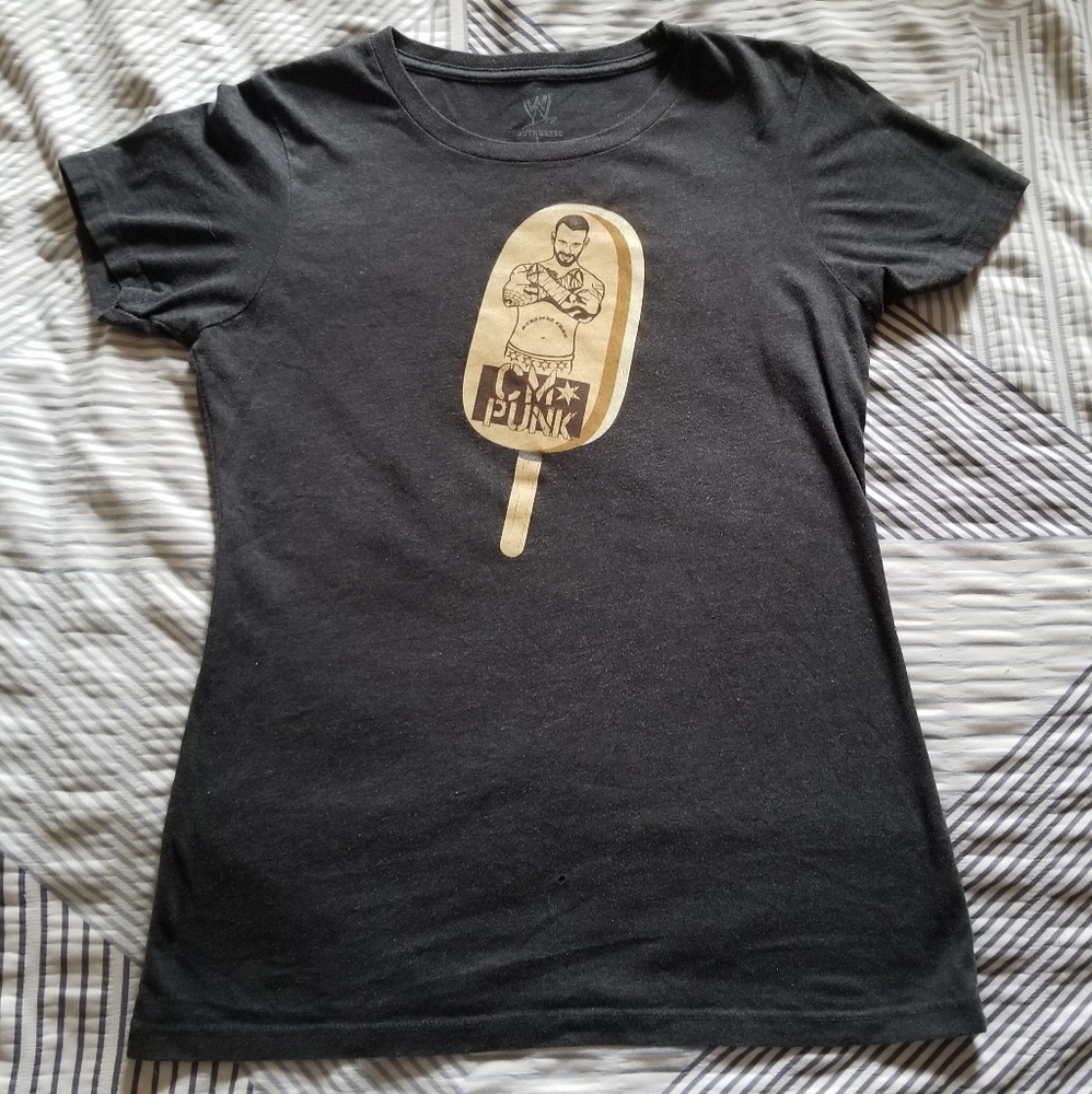 CM Punk Ice Cream Bar WWE Authentic T-shirt